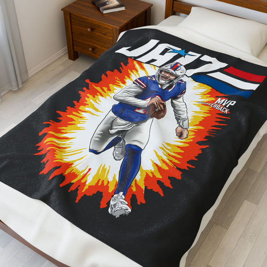 "JA17" Velveteen Plush Blanket