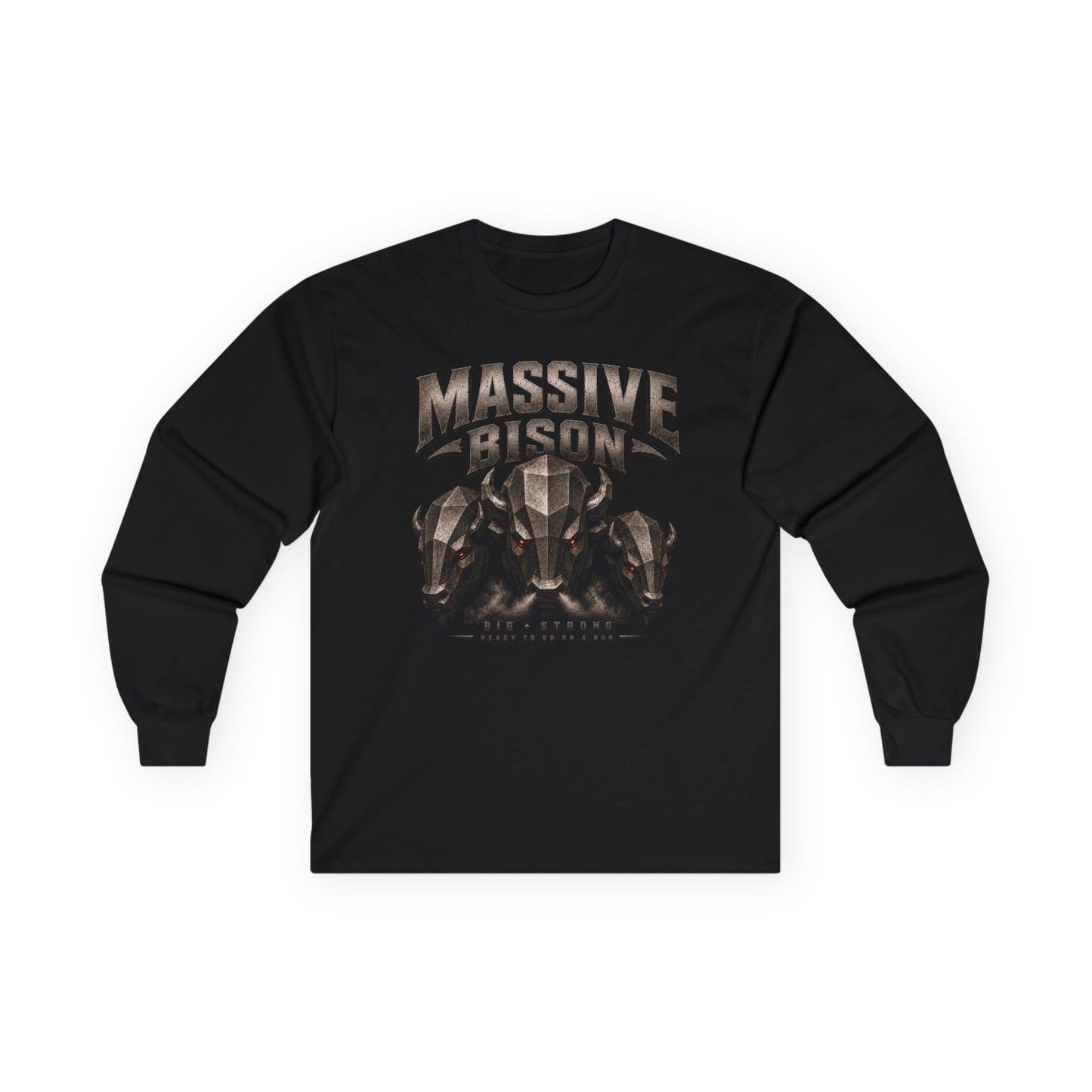 Unisex "Massive Bison" Ultra Cotton Long Sleeve Tee