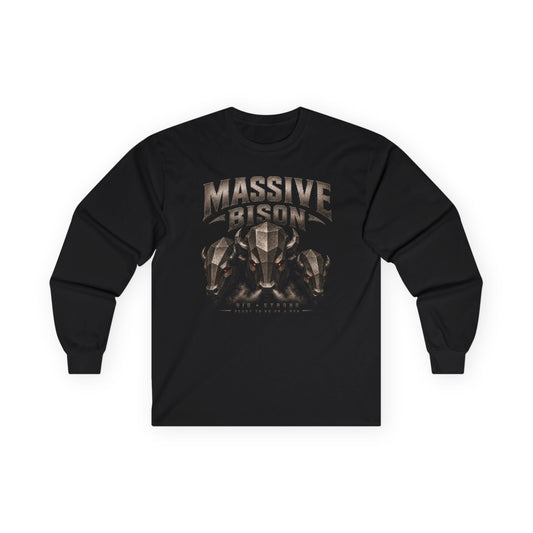Unisex "Massive Bison" Ultra Cotton Long Sleeve Tee