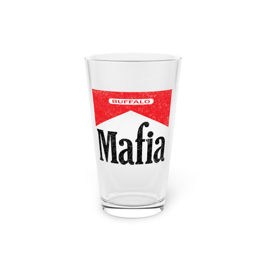 "Mafia Red" Game Day Glass