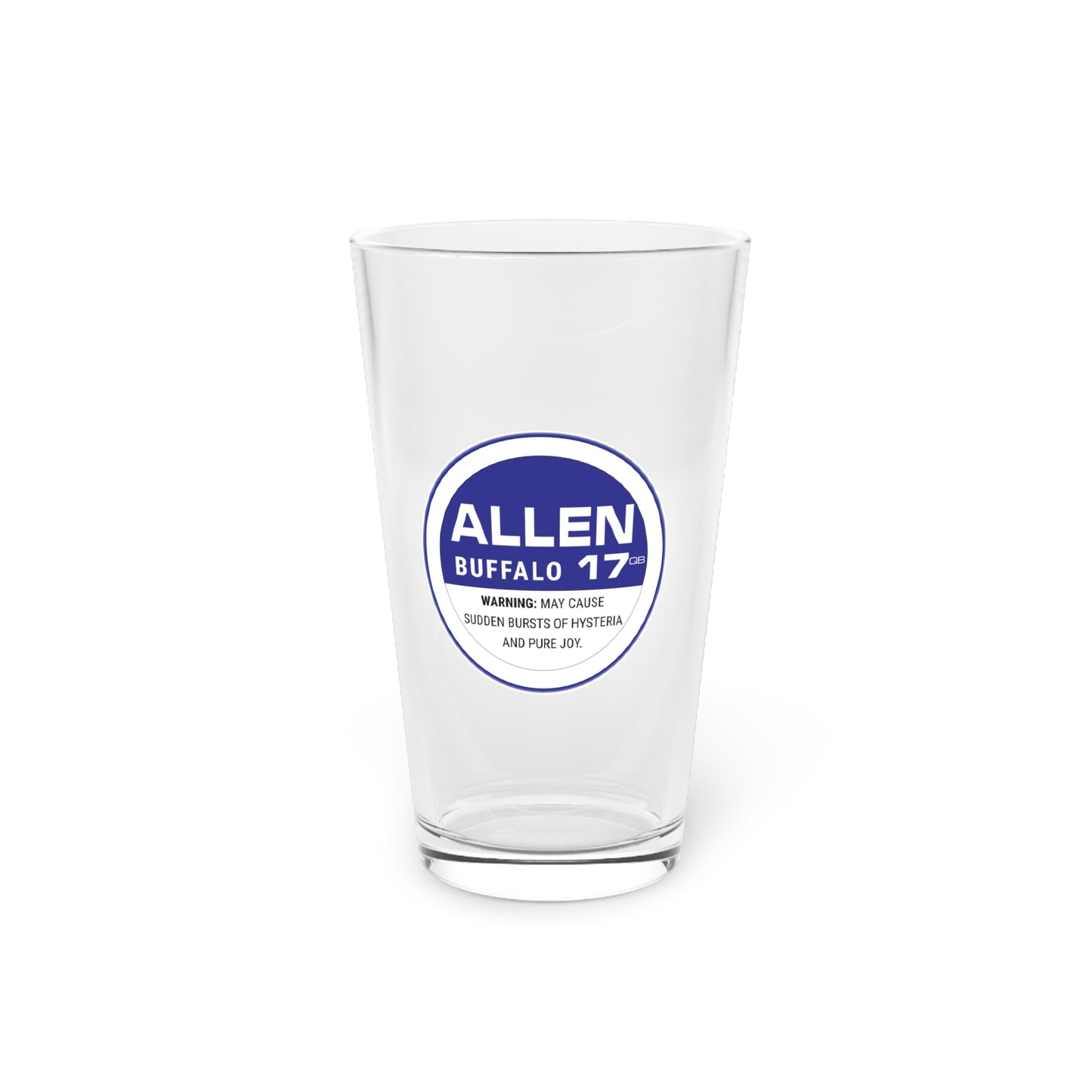 "Allen" Game Day Pint Glass