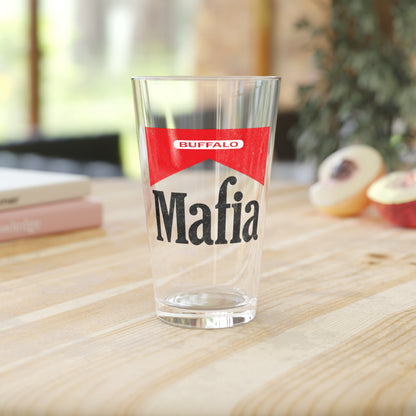 "Mafia Red" Game Day Glass