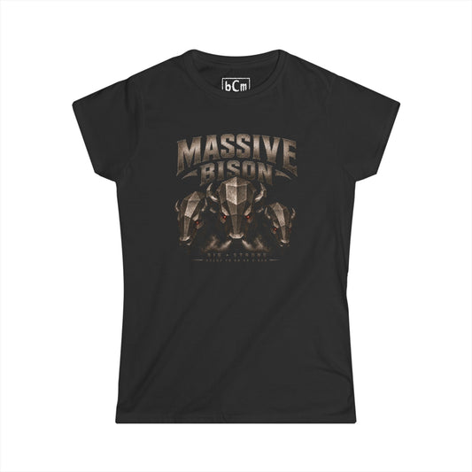 Women's "Massive Bison" Softstyle Tee